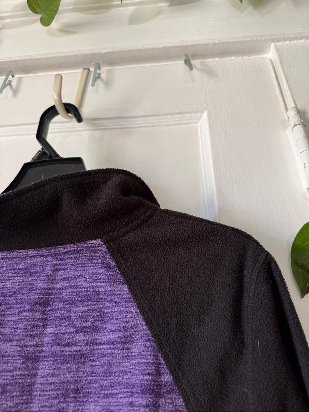 Women’s Half-Zip Active Pullover - Purple & Black St John’s Bay size L - Picture 7 of 8